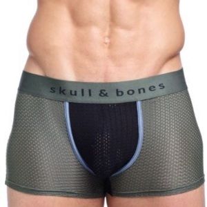 🆕 SKULL & BONES PERFORMANCE MESH TRUNK GREEN - XL